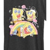 Women's - Spongebob Squarepants - Cute Face Rainbow Short Sleeve Graphic T-Shirt - 2 of 4