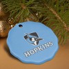 Johns Hopkins University Primary Logo Porcelain Scalloped Holiday Christmas Tree Ornament - 4 of 4