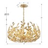 Crystorama Lighting Broche 6 - Light Chandelier in  Antique Gold - 3 of 3