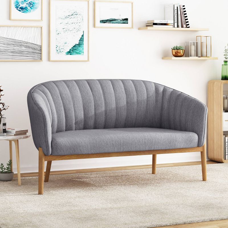 Galena Mid-Century Loveseat - Christopher Knight Home, 3 of 11