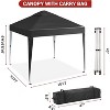 Acekool 10x10 Pop Up Canopy Tent, Commercial Instant Outdoor Shelter with Wheeled Bag & Sandbags, Sun Shade for Camping, Beach, Parties, White - 4 of 4