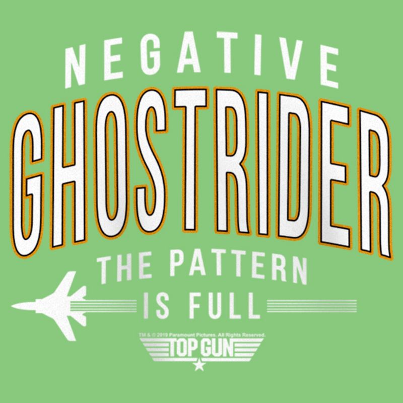 Girl's Top Gun Negative Ghost Rider the Pattern Is Full T-Shirt, 2 of 5