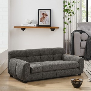 PAGED Linen Pet Bed with Backrest and Armrests,Rectangular Dog Bed Sofa for Small and Medium-Sized Dogs - 1 of 4