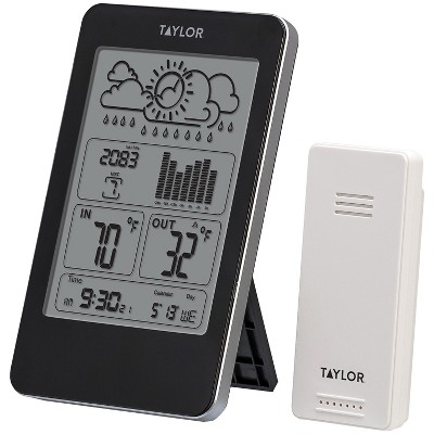 Taylor Indoor/outdoor Digital Thermometer w/Barometer & Timer TAP1733