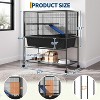 Coucheta Multi-Level Small Animal Cage - Large Ferret Habitat with Removable Platforms, Storage & Wheels for Various Pets - 2 of 4