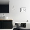 Stupell Industries Get Naked Funny Word Bathroom Black And White Design Framed Giclee Art - 2 of 4