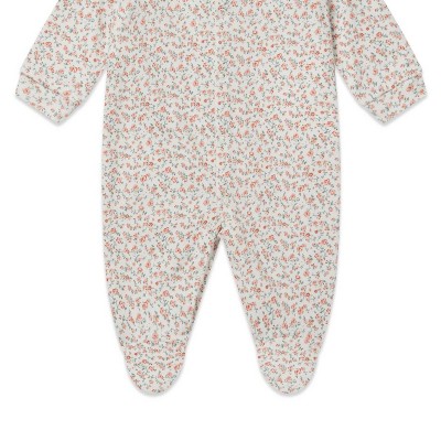 Girl Kids Organic Cotton Printed Footie - Sleepy Doe