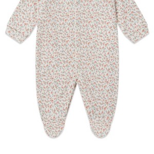 Girl Kids Organic Cotton Printed Footie - Sleepy Doe - 1 of 2