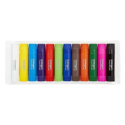 KINGART Tempera Paint Sticks, 12 Colors