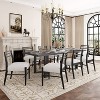 Christopher Knight Home Valenro 9 pcs Rubberwood Upholstered Dining Set - image 2 of 4