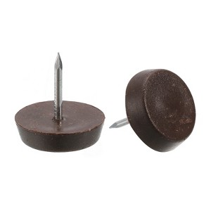 Unique Bargains Anti-Slip Plastic Furniture Feet Sliders with Glide Nails - 1 of 4