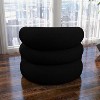 SEYNAR Modern Glam Boucle Accent Armchair with Tufted Back - 4 of 4