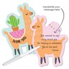 Big Dot of Happiness Whole Llama Fun - Shaped Thank You Cards - Fiesta Baby Shower or Birthday Party Thank You Note Cards with Envelopes - Set of 12 - image 2 of 4