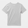Kids' 2pk Adaptive Short Sleeve Christmas 'Dino Party/Santa Skate' Graphic T-Shirt - Cat & Jack™ Pine Green/Heather Gray - 2 of 3