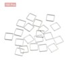 Unique Bargains Square Hollow Open Bezel Linking Ring for Jewelry Making 100 Pcs - 3 of 4