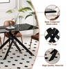 Dolonm  51.18" Rectangular Clear Tempered Glass Dining Table,Stylish Design with Black Metal Legs, Dining Table for Dining Room - 4 of 4
