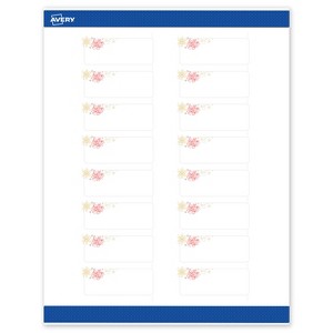 Avery Labels, 1" x 2-5/8", Silver-Holly Sparkles, Matte, 160ct - 1 of 4