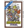 Trends International Netflix The Electric State - Exclusion Zone Tour By DJ Javier Framed Wall Poster Prints Mahogany Framed Version 14.725" x 22.375" - 3 of 4