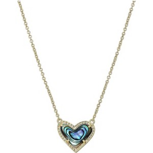 Heart Pendant Necklace Adjustable Chain Length Fashion Jewelry for Women - 1 of 4