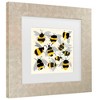 Trademark Fine Art - Jenny Frean Inky Bees Matted Framed Art - 3 of 4