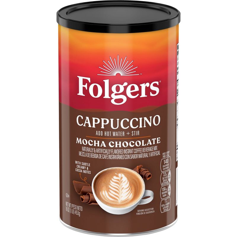 Folgers Light Roast Cappuccino Mocha Can - 16oz, 1 of 7