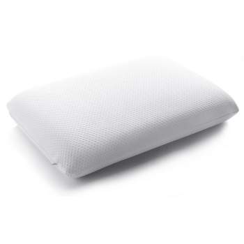 Cheer Collection Memory Foam Bed Pillow with Breathable Zip-off Cover - White