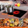 NewHome"Dual Induction Electric Cooktop 110V, 1900W, 9 Power Levels, Timer, Overheating Protection"Black - 2 of 4
