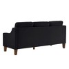 Modern Loveseat sofa for Living Room, Upholstered Velvet Small Couch with Wooden Legs for Livingroom Bedroom - 4 of 4