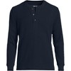 Lands' End Men's Long Sleeve Thermal Waffle Henley - 3 of 3