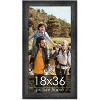 PosterPalooza | 18x36 Wide Barnwood Picture Frame, UV Acrylic, 6 Finishes - Grey, Brown, White, and Black - 2 of 4