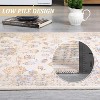 Vintage Washable Area Rugs for Living Room, Non-Slip Indoor Rugs for Dining Room, Bedroom and Office. - 4 of 4