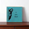 Slickblue Jesus Quote Wood Sign 7x7 – Rustic Wall Decor with Humor, Shelf Sitter or Hanging Plaque, Color Options - 2 of 3