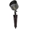 Elegant Lighting Outdoor 12V Cast Brass wide spot light 4.75 inch x 8 inch in Dark Bronze - 3 of 4