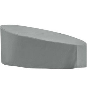 Modway Immerse Taiji / Convene / Sojourn / Summon Daybed Outdoor Patio Furniture Cover - Gray - 1 of 3