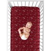Sweet Jojo Designs Boy Baby Fitted Crib Sheet Wild West Cowboy Red - 4 of 4