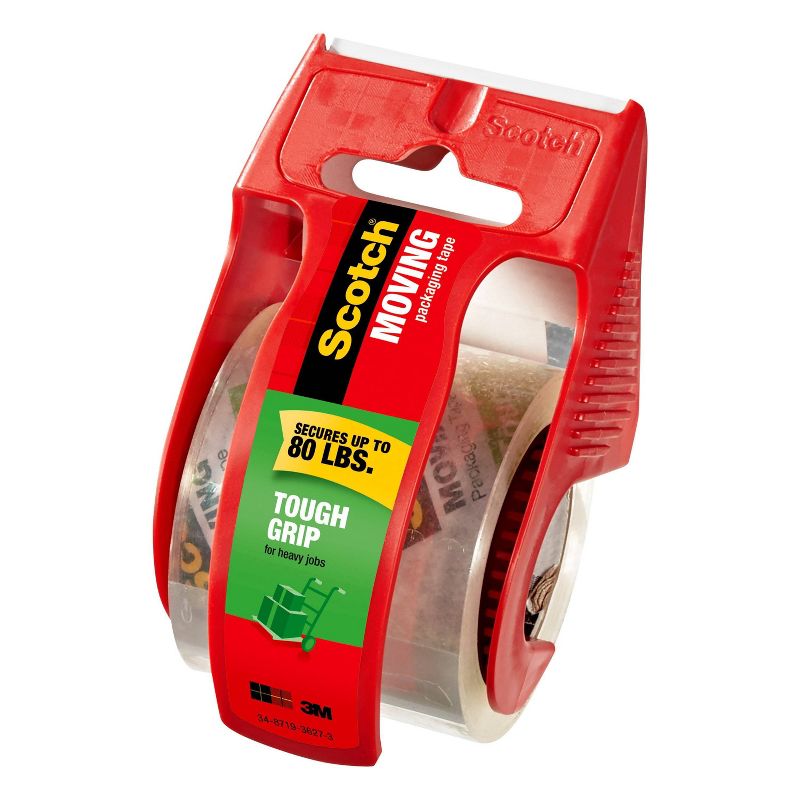 Scotch Tough Grip Moving Packaging Tape with Dispenser, 2 of 15