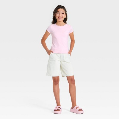 Art Class Girls' Super-Soft Short Sleeve Seamless T-Shirt - art class™ Pink M — фото 2