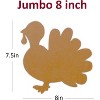 4E's Novelty 24 Pack Blank Foam Turkey Craft-8" Foam Turkey Cutouts for Classroom Thanksgiving Turkey Bulletin Board Decorations & School Party Craft - 3 of 4