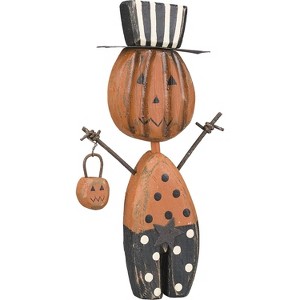PBK Halloween Decor - Wood Prim Chunky Jack Pumpkin Sitter - 1 of 1