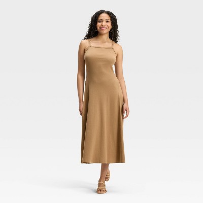 Women's Ribbed Maxi A-Line Dress - Universal Thread™