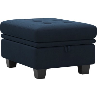 Belffin Modular Velvet Tufted Small Ottoman