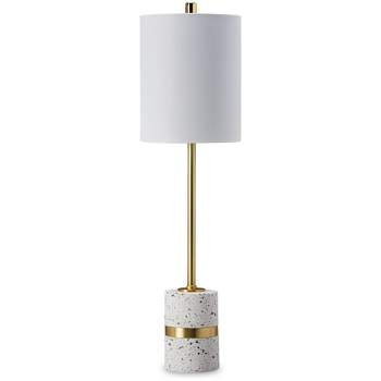 Signature Design by Ashley Maywick Table Lamp White/Brass
