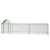 Akoasm 196 in. W Metal Chicken Cage Fencing with Roof Cover-Silver - 4 of 4