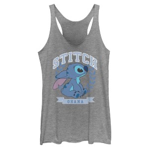 Womens Lilo & Stitch Athletic Ohana Racerback Tank - 1 of 4