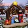 QingMoon Christmas Inflatable Nativity Scene, 6FT Holiday Blow Up Decorations for Garden, Lawn, Yard and Roof - 2 of 4