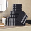 Cotton Medium Weight 8 Piece Bathroom Towel Set by Blue Nile Mills - 2 of 4