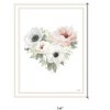 HomeRoots Floral Heart White Framed Print Wall Art - 3 of 4