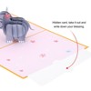Unique Bargains Elephant Thickened Paper 3D Funny Birthday Cards for Best Friends Gift - 3 of 4