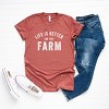 Simply Sage Market Life Is Better On The Farm Short Sleeve Tee - XS - Rust - 3 of 4