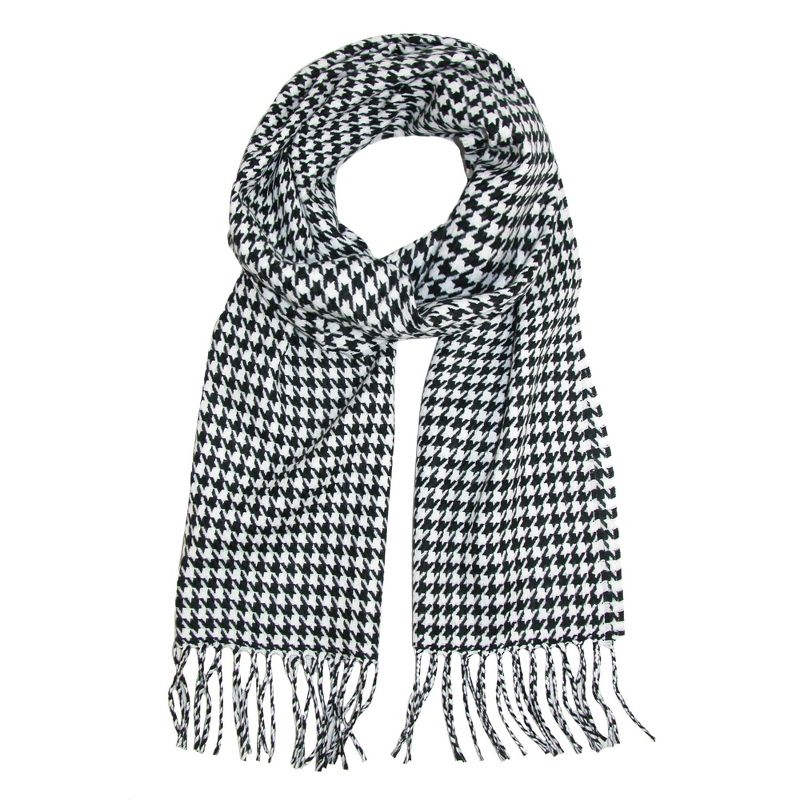 David & Young Softer Than Cashmere Houndstooth Winter Scarf, 1 of 4